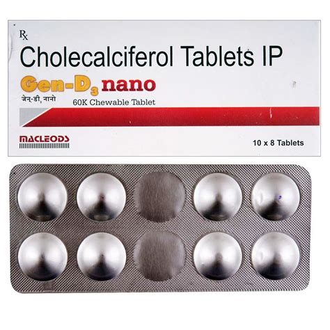 Gen-D3 Nano 60K Chewable Tablet | Uses, Side Effects, Price | Apollo ...