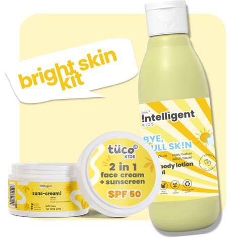 Tuco Kids Bright Skin Kit | Natural Skincare for Tanned, Dry and Dull Skin