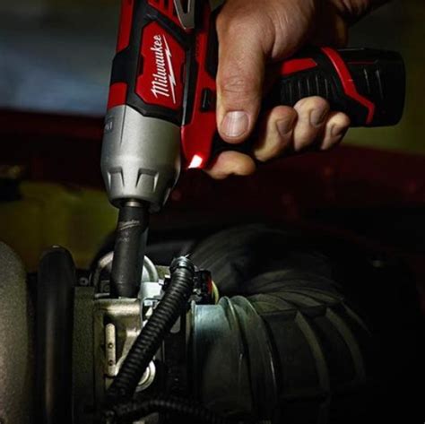 Milwaukee M12 12-Volt Lithium-Ion Cordless 3/8 in. Impact Wrench and Inflator Combo Kit with 3/8 ...