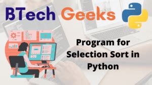 Image result for Selection Sort Program in Python