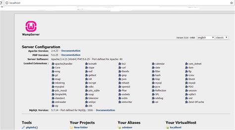 Wamp Localhost 的图像结果