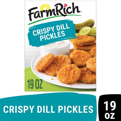 Farm Rich Frozen Fried Dill Pickle Slices as Appetizer Food with ...