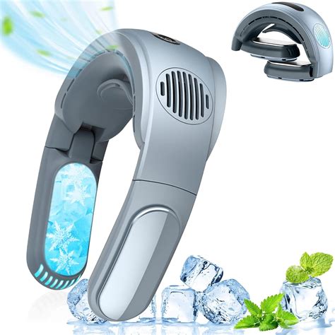 AMOVO Portable Neck Fan Hands Free, Bladeless Air Conditioner Fan ...