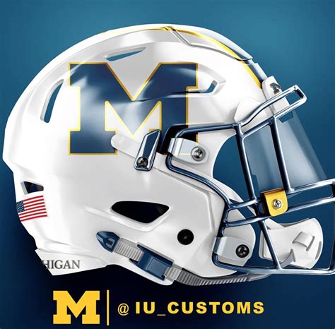 Concept Michigan Football helmets put modern twists on classic design ...