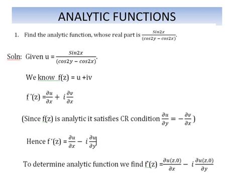 Image result for Analytic Function Examples