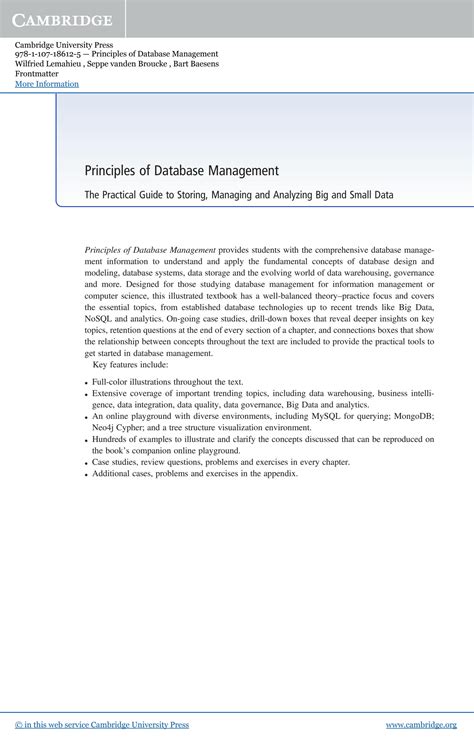 Image result for Database Principles Book