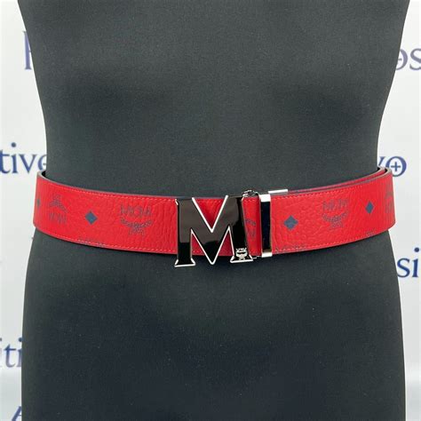 Red Mcm Belt