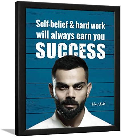 Chaka Chaundh - Virat Kohli framed poster - Virat Kohli quotes ...