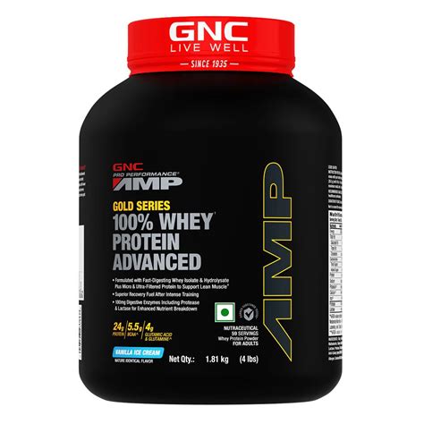 GNC AMP Gold Series 100% Whey Protein Advanced – NutraCore