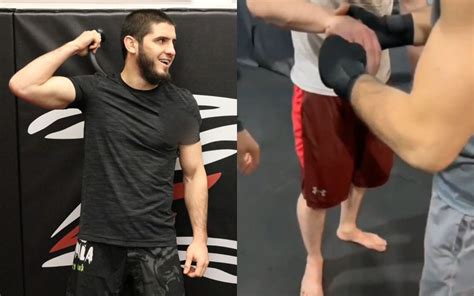 Watch: Islam Makhachev instantly fixes gym mate's dislocated little finger