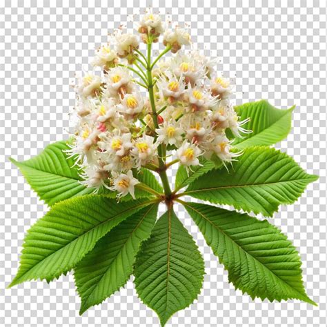 Chestnut flowers isolated on transparent background | Premium AI ...