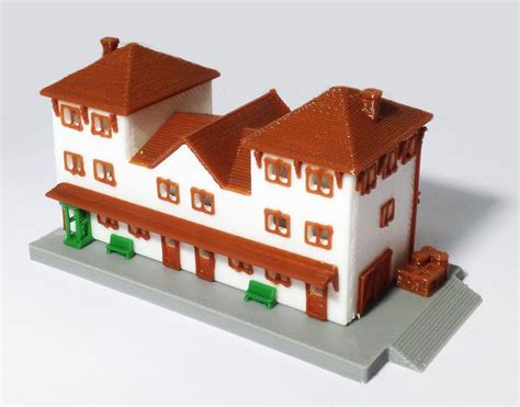 Buy Outland Models Train Railway Layout Medium Train StationDepot N ...