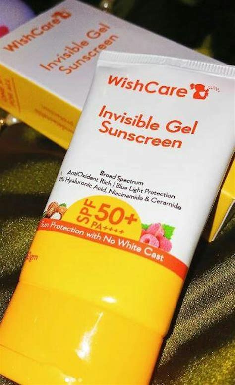 WishCare Invisible Gel Sunscreen SPF 50 | Broad Spectrum Sunscreen
