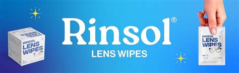 Buy Rinsol Lens Wipes - 30 Individually Wrapped Pre-Moistened Wipes ...