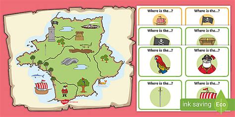 👉 Spatial Awareness Activity | Pirate Treasure Map Resource
