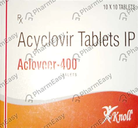 Acloveer 400 MG Tablet (10): Uses, Side Effects, Price, Dosage ...