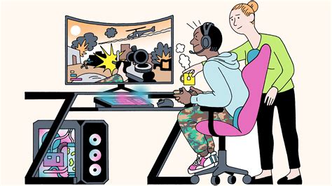 Play Computer Games Cartoon 的图像结果