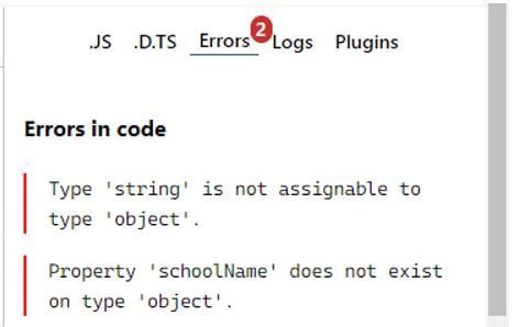 Object Type TypeScript 的图像结果