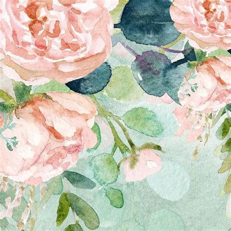 Buy Beautiful Floral Watercolor Wallpaper for Wall at Life N Colors ...