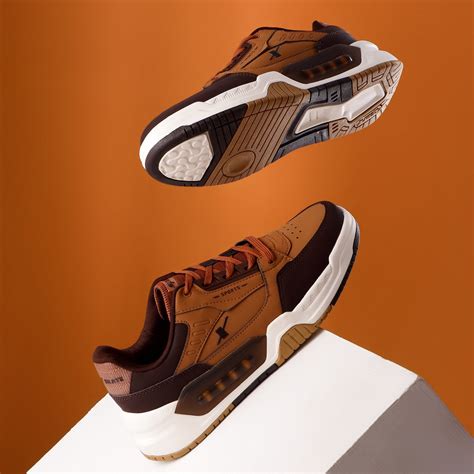 Sparx Tan Brown Sneakers for Men SM-970 | Stylish Sneakers Online ...