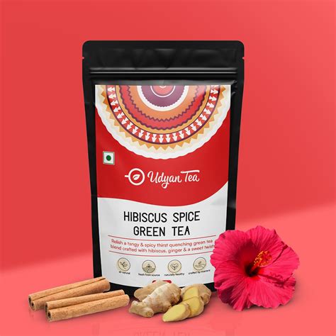 Hibiscus Spice Green Tea - Udyan Tea – UDYAN TEA