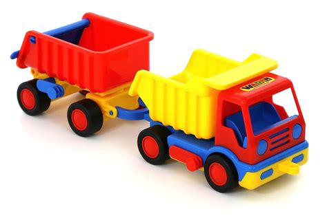 Wader Basics Dump Truck with Trailer : Amazon.in: Toys & Games