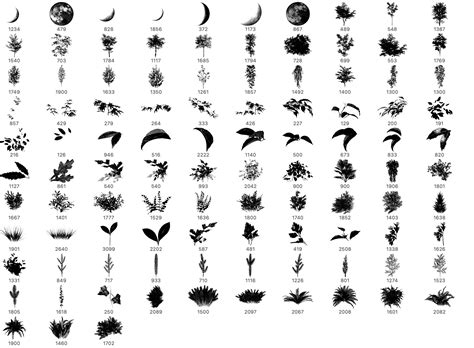 103 Free Foliage Brushes for photoshop