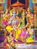 Ram Darbar Pattabhishekam - Ram Laxman Sita and Hanuman - Ramayan Art ...