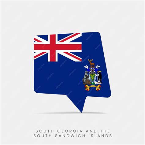 Premium Vector | South georgia and the south sandwich islands flag ...