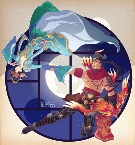 One of SMITE´s couples: Chang´e and Hou Yi | Smite, Fantasy artwork ...