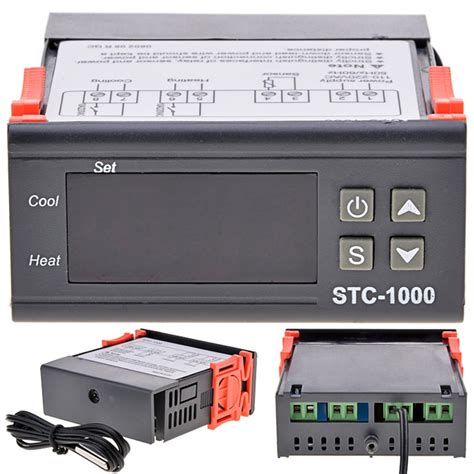 Eshion 110V All-Purpose Temperature Controller+ Sensor 2 Relay Output ...