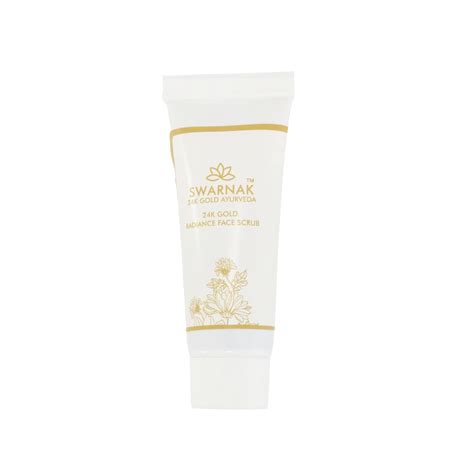 Swarnak 24K Gold Ayurveda Radiance Face Scrub-10 gm – Swarnak 24K Gold ...