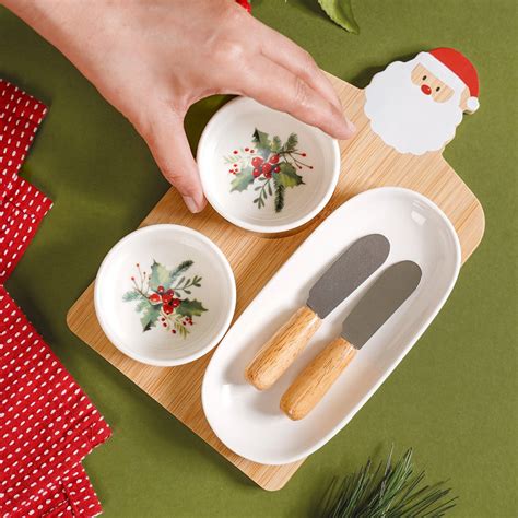 Santa Serving Platter Set Of 6 Online - Premium Platter | Nestasia