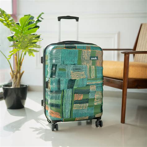 Indus Lattice Green Amorah Trolley Bag