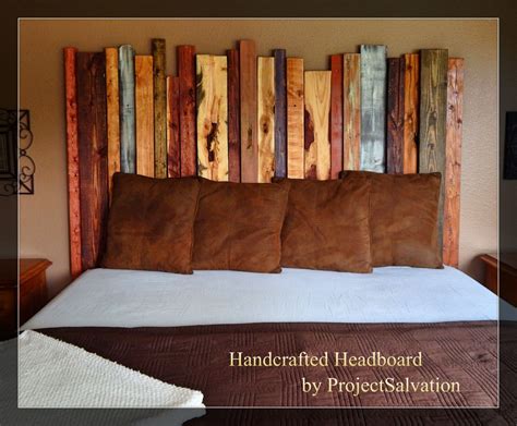 Reclaimed Wood King size Headboard / by ProjectSalvation on Etsy, $425. ...