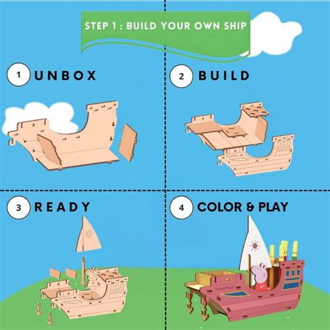 ThinkerPlace Peppa Pig Model Ship Pen Stand — Toycra
