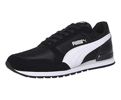 Buy Puma Boy's ST Runner v2 Mesh JR Black White Sneakers-5 (36713506 ...