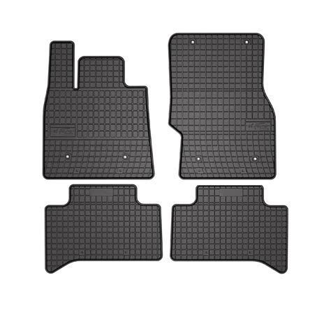 Alfa Romeo Stelvio Floor Mats - Omac USA - El Toro Rubber 4 Pcs - Black ...