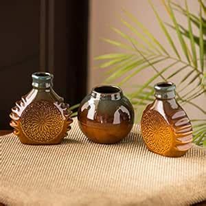 ExclusiveLane Ceramic Flower Vase for Living Room & Decorative Vase for ...