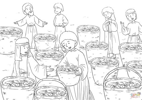 Matthew 14:20 Feeding 5,000 - 12 baskets full of leftover pieces ...