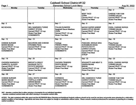 Teachhub Lunch Menu at Fred Mounce blog