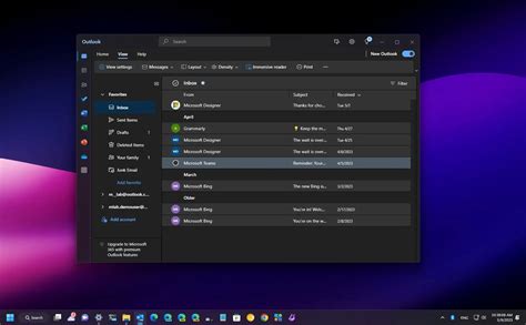 How to enable new Outlook app dark mode on Windows 11 - Pureinfotech