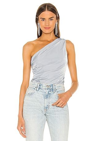 NBD Lyssa One Shoulder Top in Moss Green | REVOLVE