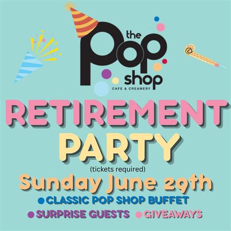 Pop Shop Retirement Party!, 729 Haddon Ave, Collingswood, NJ, United ...
