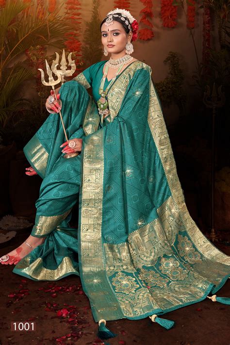 Saroj Prisha Satin Swaroski Vol 2 Silk Saree Collection