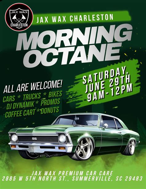 Morning Octane @ Jax Wax Charleston - June 2024, Jax Wax Charleston, SC ...