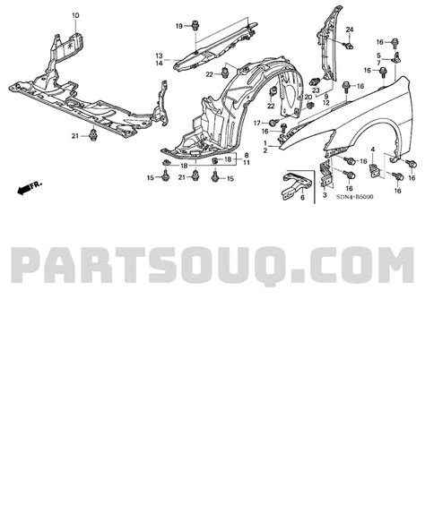 2004 Honda Accord Parts Diagram for Easy Replacement