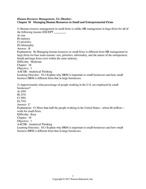 Chapter 18 for human resource management - 1 Human Resource Management ...