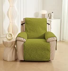 House of Quirk Printed Quilted Recliner Sofa Cover – Water-Repellent ...