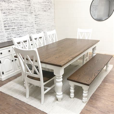 Husky Bench | Wooden kitchen table, Farmhouse style kitchen table, Oak ...